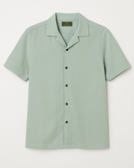 Mint Green Cuban Collar Short-Sleeve Shirt thumbnail 1