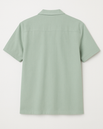 Mint Green Cuban Collar Short-Sleeve Shirt thumbnail 2