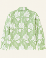 Light Green Floral Embroidered Button-Down Shirt thumbnail 2