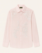 Pink Striped Embroidered Shirt thumbnail 1