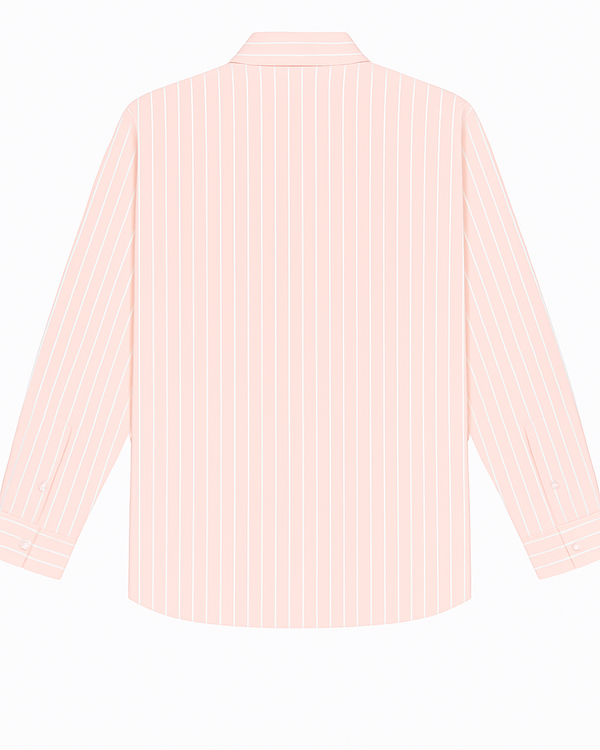 Pink Striped Embroidered Shirt