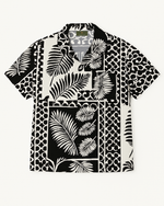 Black & White Tropical Print Shirt thumbnail 1