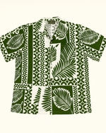 Tropical Green Palm Print Shirt thumbnail 1