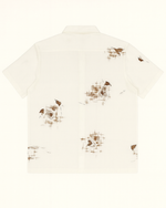 White Short-Sleeve Shirt with Nature-Inspired Print thumbnail 2